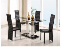 Image for Global D2108 5-Piece Black Dining Room Set
