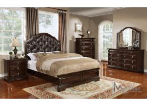 Portofino King Panel Bed, Dresser, Mirror, Nightstand