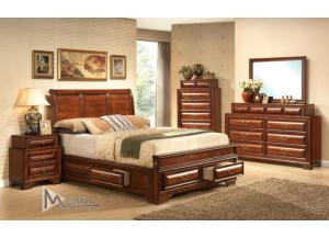 Image for Baron Queen Storage Bed, Dresser, Mirror, Nightstand