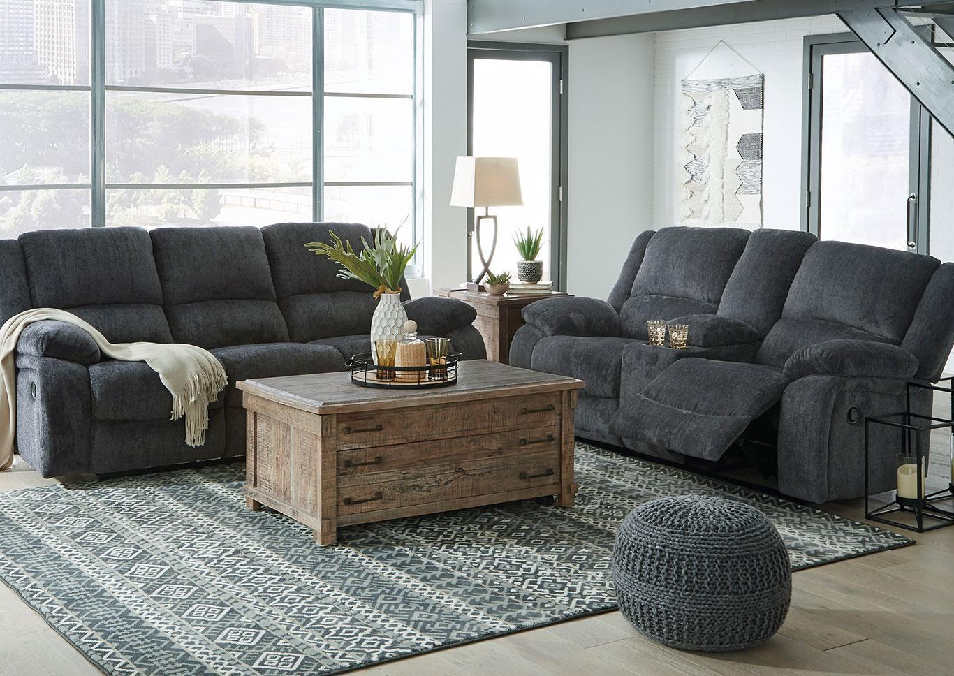 Draycoll Reclining Sofa and Loveseat ,April 30th 2024
