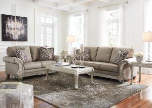 Image for Sofa & Loveseat + FREE Tables