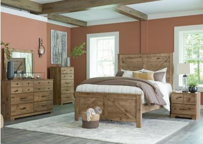 Image for B2119 Shurlee Queen bed dresser and mirror + FREE chest or nightstand