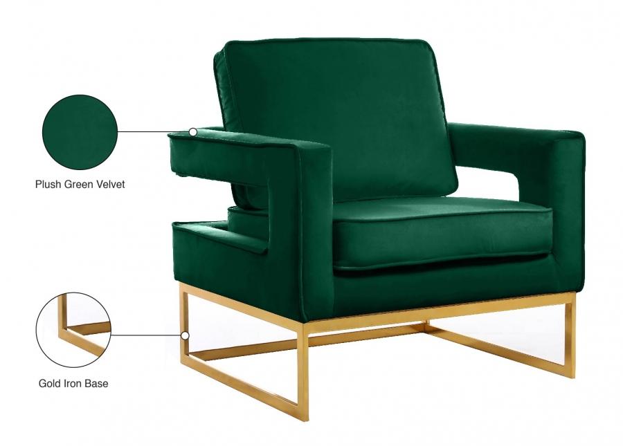 Floor Model Green Chair,AffordableFurnitureNYC.com