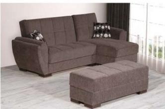 Armada Air Sectional Click Clack Sofa Bed with storage and ottoman,AffordableFurnitureNYC.com