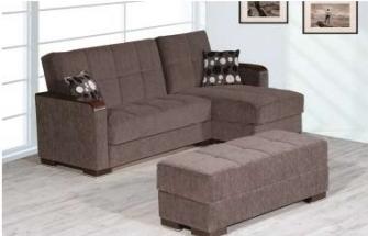 Armada X Sectional Click Clack Sofa Bed with storage and ottoman,AffordableFurnitureNYC.com