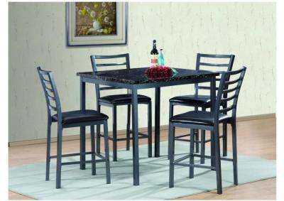 Image for Counter Height Table and Metal chairs 4 colors