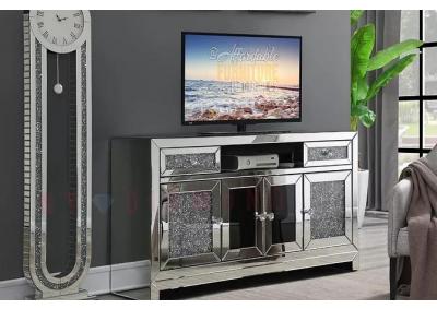 Image for CAYEY crushed diamond mirrored fireplace