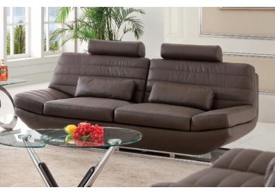 Image for 818 Italian Leather Living Room Sofa 2 Colors