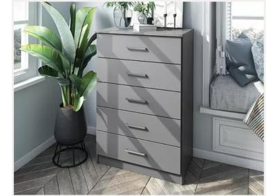 GREY SOLID WOOD CHEST
