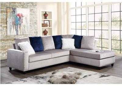 Image for MARTHA SECTIONAL SOFA 4 Colors Black Pink Blue Grey 