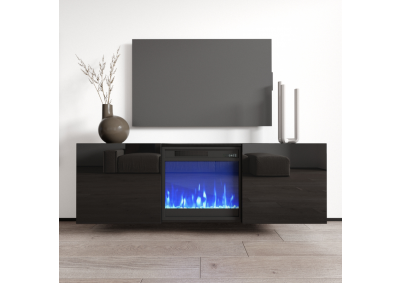 Image for Tahoe Wall Mounted Electric Fireplace 58" 3 Colors