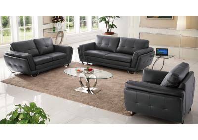 832 Italian Leather Living Room Set 2 COLORS