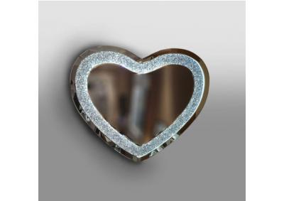 Image for NY-HEART MIRROR LED back lit Crushed Diamond Mirror