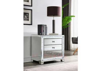 Image for Mirrored LED Nightstand TEXAS