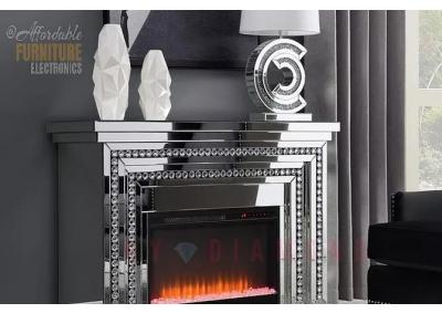 Image for CAMBRIDGE Crystal mirrored fireplace