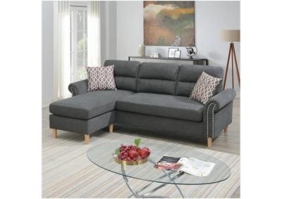 Reversible Sectional Sofa 3 Colors Grey, Tan,  Red 6447 6448 6573