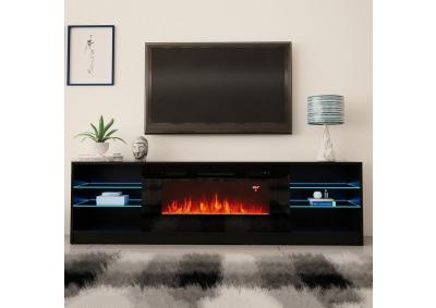 Image for Boston Electric Fireplace 79" TV Stand 6 Colors