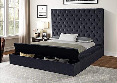 Image for NORA KING UPHOLSTERED BED 3 COLORS