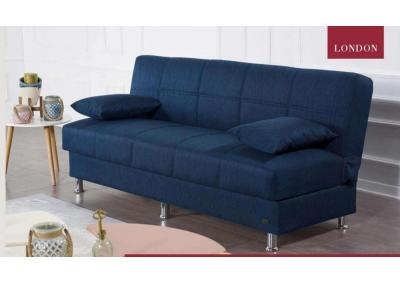 Image for London Armless Click Clack Sofa Bed With Storage