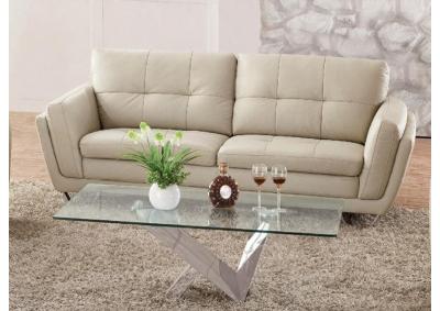 832 Italian Leather Living Room Sofa 2 COLORS