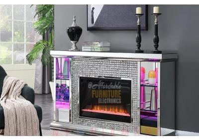 Image for BRAMPTON LED Multi Colors mirrored fireplace