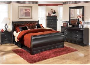 Image for Huey Vineyard Black Set( Queen Bed, Dresser, Mirror, & One Nightstand)