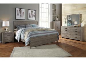 Image for Culverbach Gray Queen Panel Bed w/Dresser, Mirror and 1 Nightstand