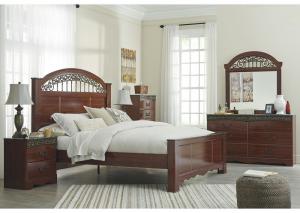 Image for Fairbrooks Estate Queen Poster Bed w/Dresser, Mirror and 1 Nightstand