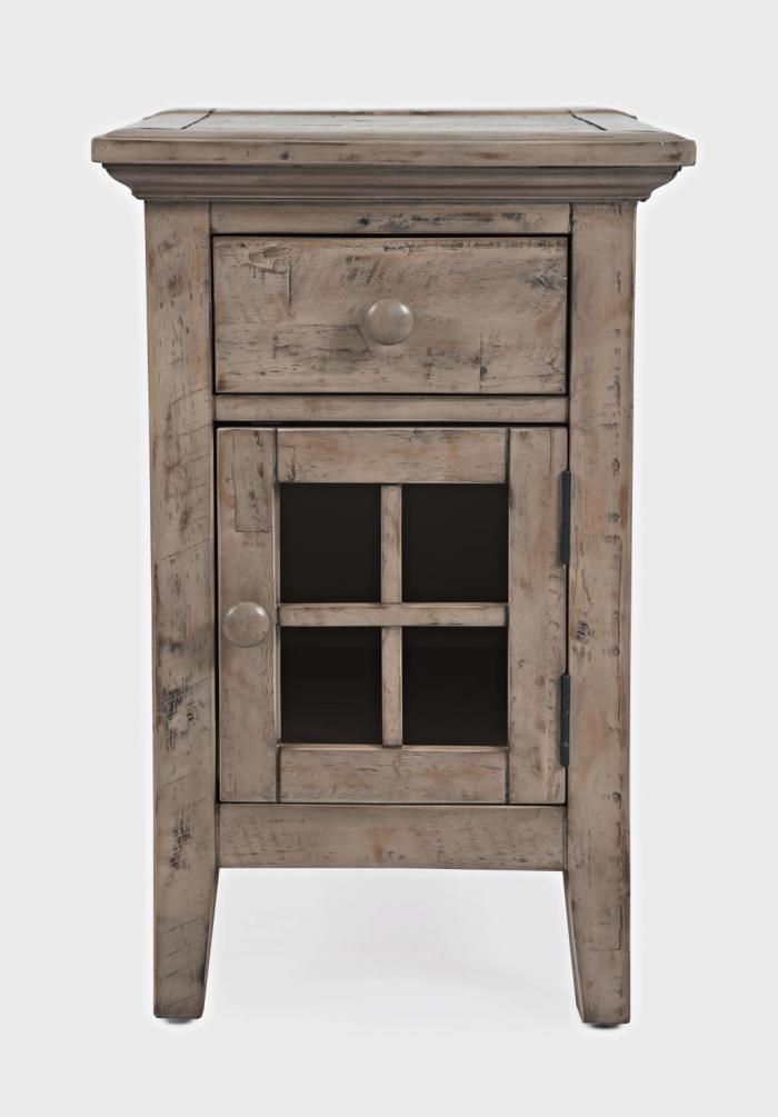 Rustic Ss Weathered Grey Chairside, Grey Rustic End Tables