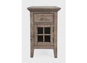 Rustic Shores Weathered Grey Chairside End Table