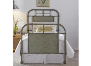Image for Vintage Series Twin Metal Bed - Green