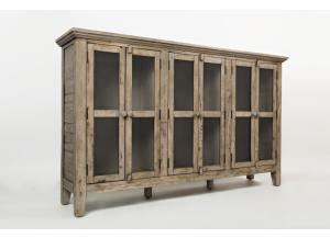 Image for Rustic Shores Weathered Grey 70" Accent Cabinet