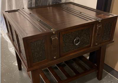 Image for Ashley Furniture Mckenna - Dark Brown Rectangular End Table