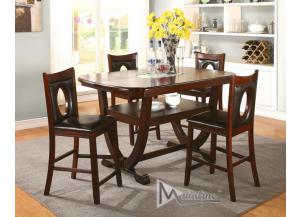 Image for Oracle 5PC SET: Counter Table And 4 Chairs
