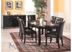 Image for Obsidian 5PC SET: Table And 4 Chairs
