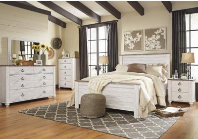 Image for Willowton Queen Panel Bed w/Double Dresser & Nightstand