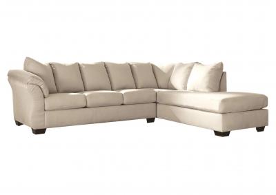 Image for White Darcy 2-Piece Sectional with Chaise