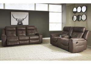 Image for Jesolo Brown Reclining Sofa & Loveseat