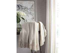 Image for Haiden Ivory/Taupe Throw (3/CS)