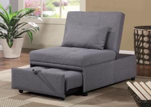 Image for U-9000 Grey Convertible Sleeper Chair