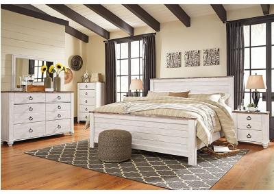 Image for Willowton California King Panel Bed w/Double Dresser & Nightstand