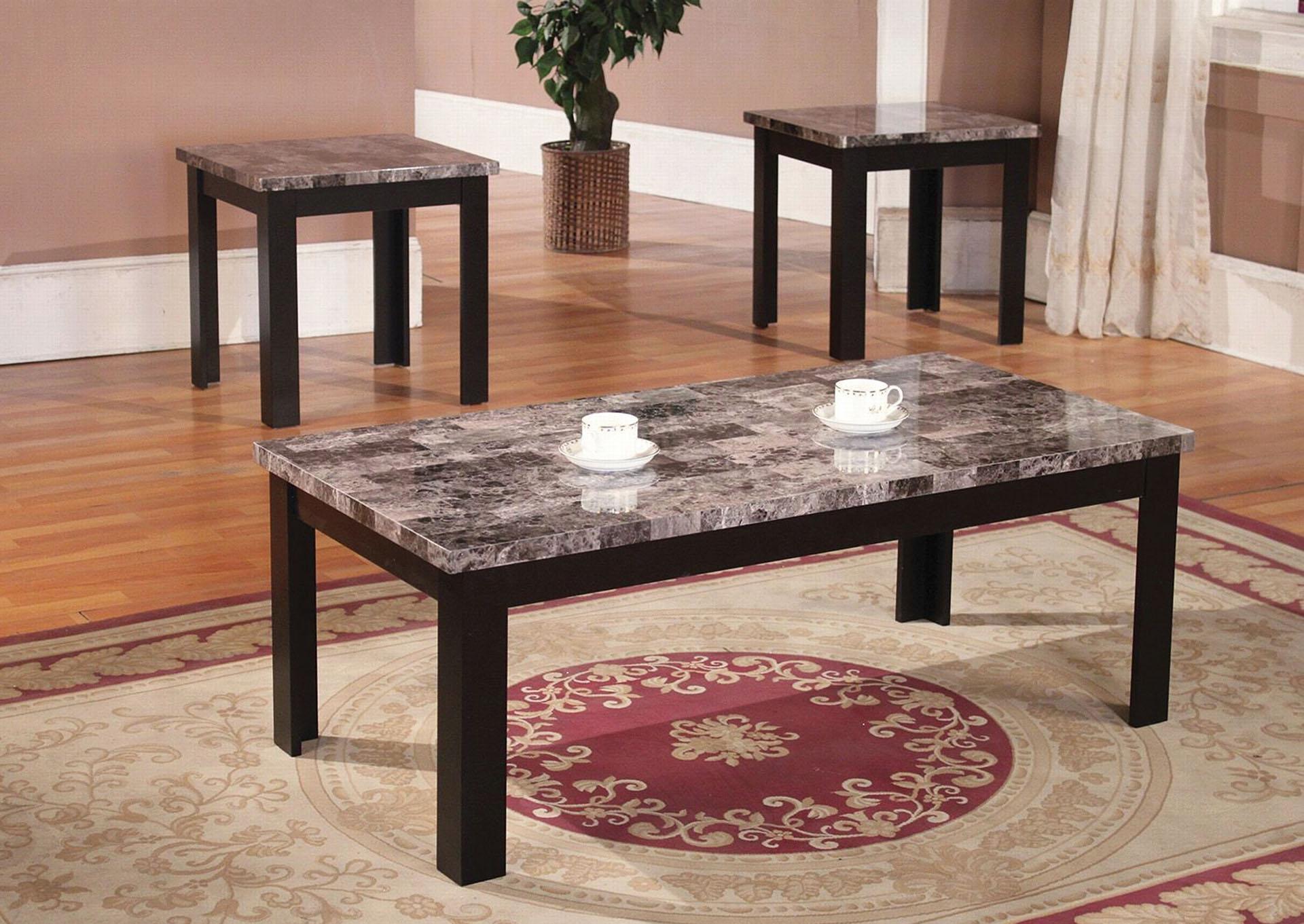Marble Coffee Table 3 Set,HomeSource