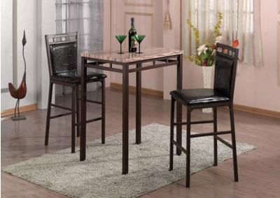 Image for Homesource 3 Piece Counter Height Bistro Set