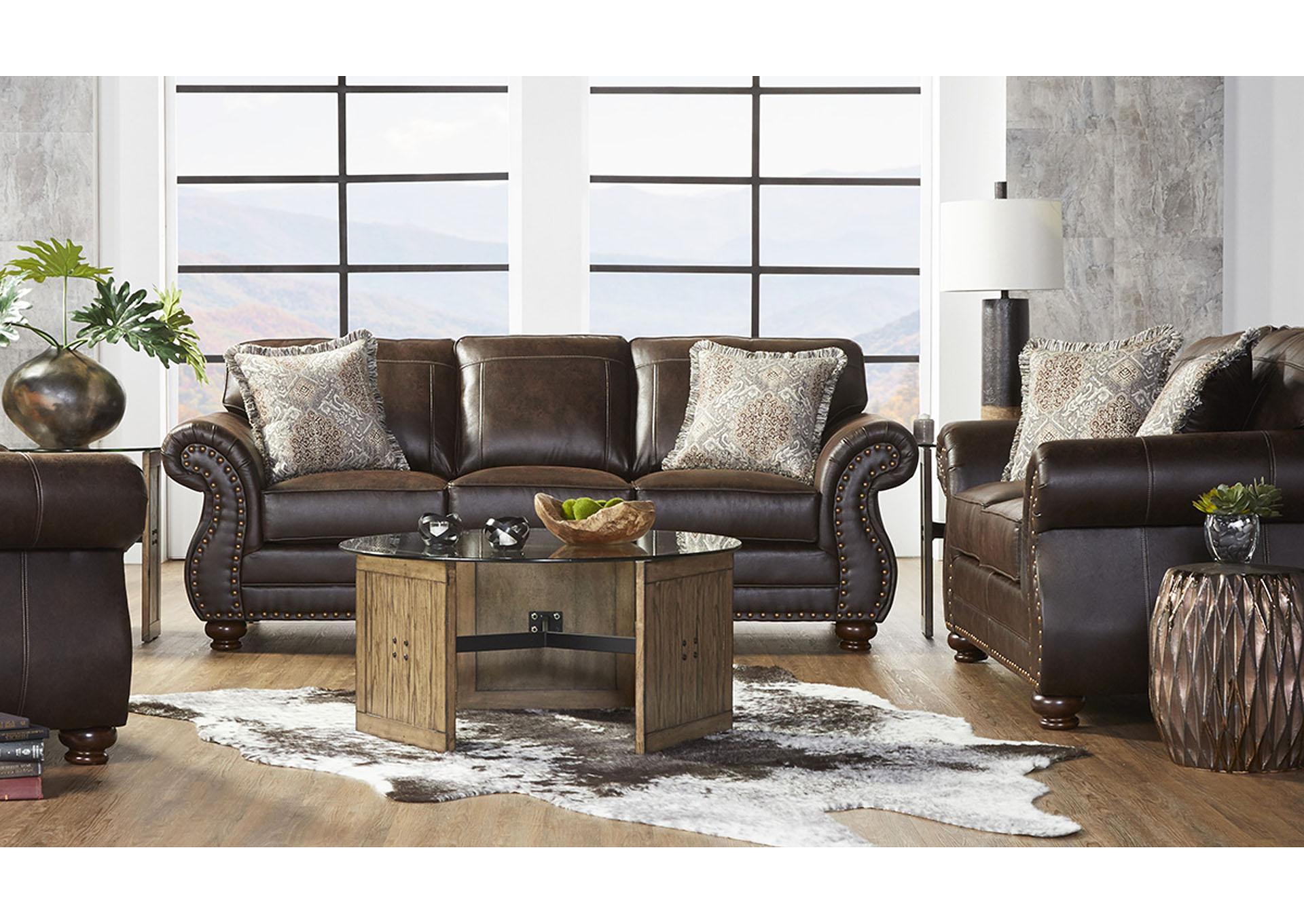 17400 Sofa & Love seat ,Hughes Furniture