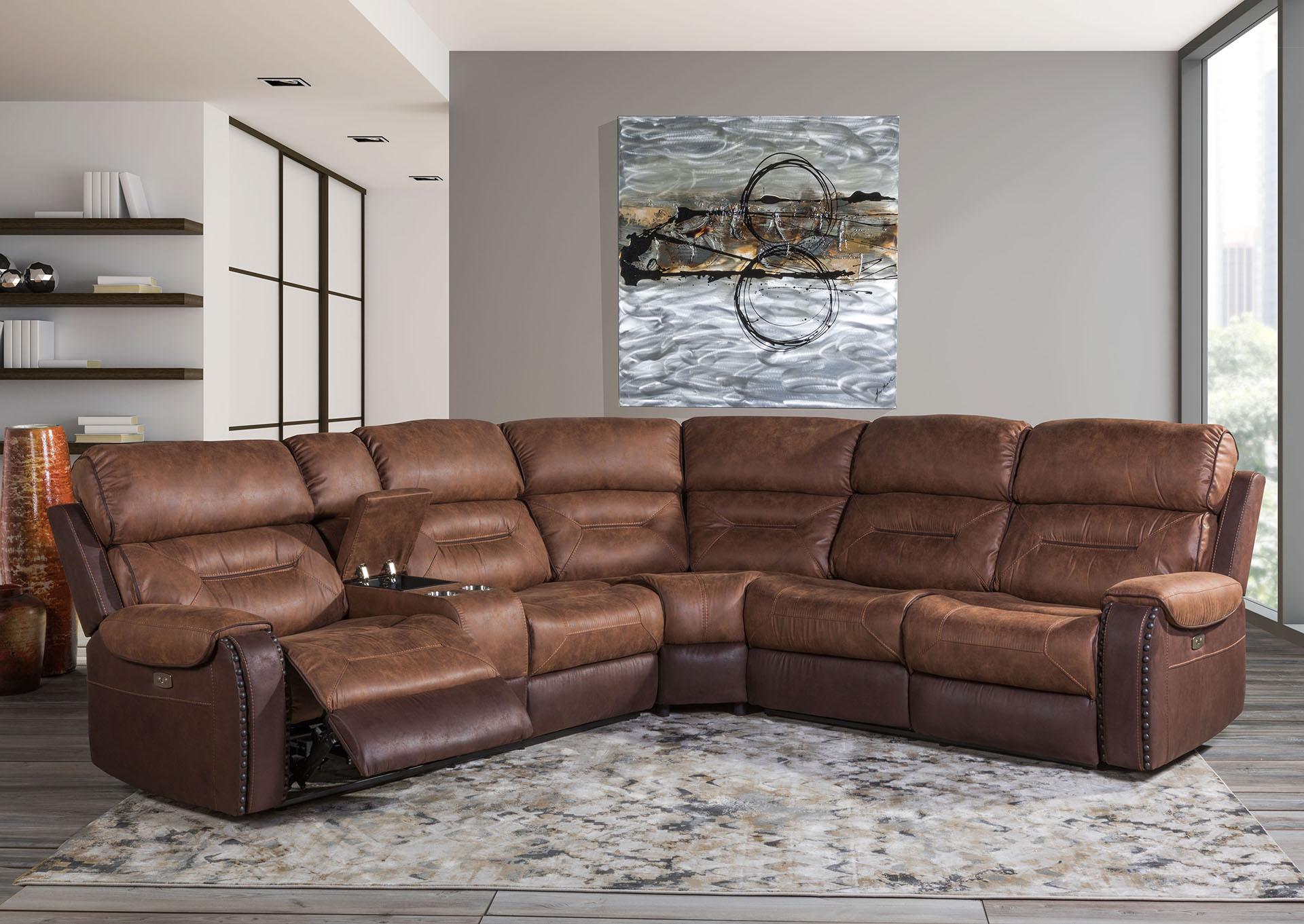 8063 Reclining sectional,Lifestyle
