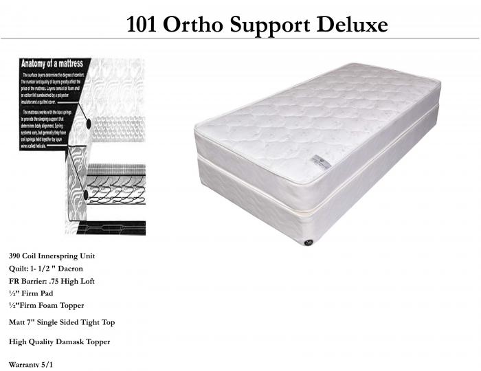 101 ortho support twin set,United bedding 