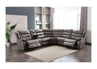 6450 6pc Reclining sectional 
