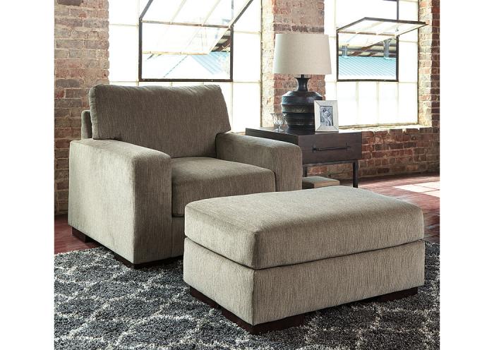 Entwine Smoke Ottoman,In-store
