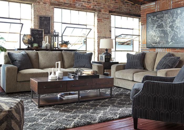 Entwine Smoke Sofa & Loveseat,In-store