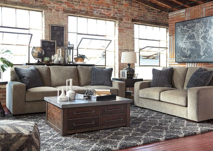 Entwine Smoke Sofa & Loveseat,In-store